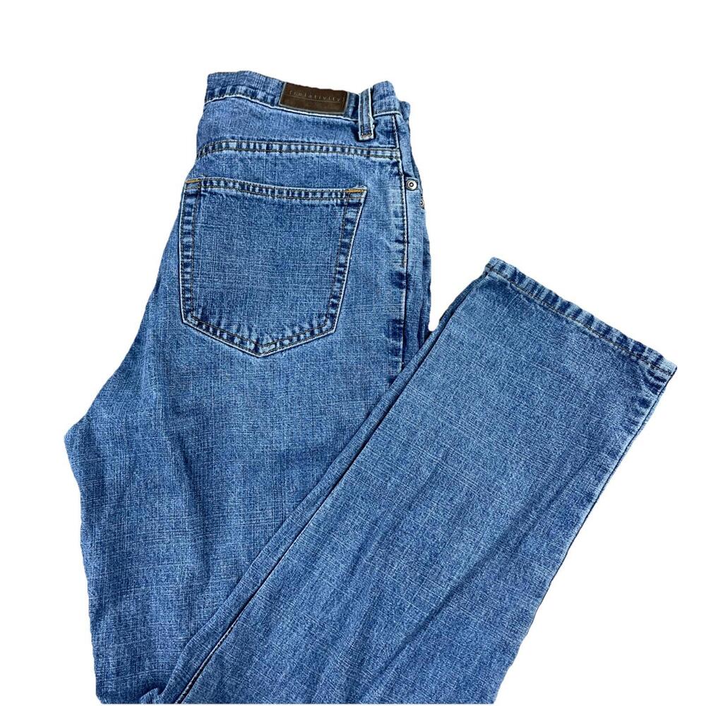 RELATIVITY Women's Jeans 30 x 31 High Rise Light Wash Straight Leg EUC